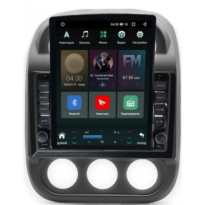 Штатная магнитола Jeep Compass, Liberty (Patriot) 2009-2016 Canbox H-Line 5613-10-810 на Android 10 (4G-SIM, 6/128, DSP, QLed, Tesla)