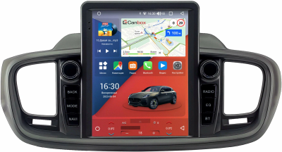 Штатное головное устройство Kia Sorento 3 Prime 2014-2020 (темно-серая) Canbox H-Line (Tesla style) 9.7 дюймов 6/128 5627-1312-210 на Android 10 (4G-SIM, DSP, QLed)