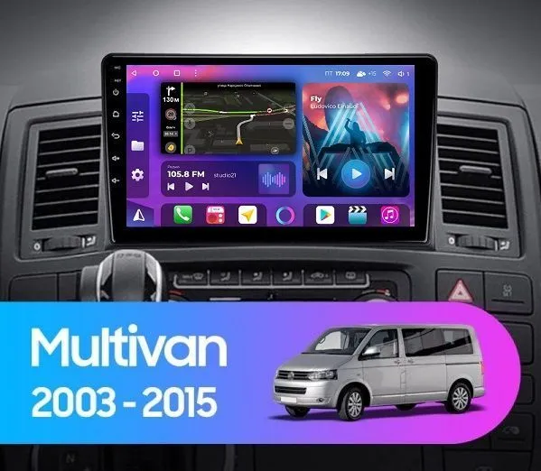 FarCar S500 BM042-MM штатная магнитола для Volkswagen Multivan T5 (2003-2015) на Android 14 c 4Gb, DSP, 4G