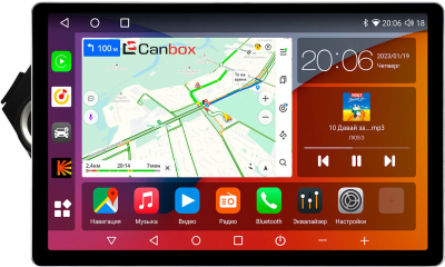 Штатная магнитола Kia Rio 3 2011-2017 Canbox H-Line 2K 4127-9011 13 дюймов на Android 10 (4G-SIM, 8/256, DSP, QLed)