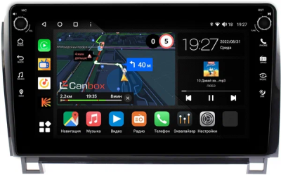 Штатная магнитола Toyota Sequoia 2, Tundra 2 2007-2022 Canbox M-Line 7805-1055 на Android 10 (4G-SIM, 2/32, DSP, QLed) С крутилками (с усилителем JBL)