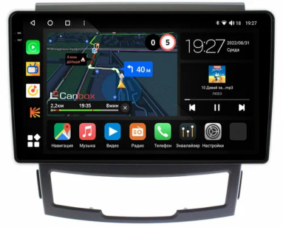 Штатная магнитола SsangYong Actyon 2, Korando 3 2010-2013 Canbox M-Line 2K 4179-9184 на Android 10 (4G-SIM, 4/64, DSP, QLed)