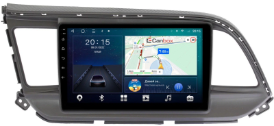 Штатная магнитола Canbox M-Line 4544-9207 для Hyundai Elantra 6 (AD) 2018-2020 (черная) на Android 10 (4G-SIM, 2/32, DSP, QLed)