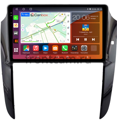 Штатная магнитола Toyota Ipsum (M20) 2001-2009 (Тип A, черная, глянцевая) Canbox H-Line 2K 4182-9-2157 на Android 10 (4G-SIM, 4/64, DSP, QLed)