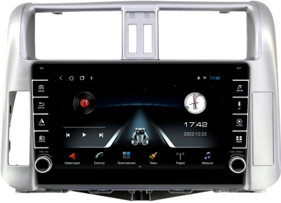 Toyota Land Cruiser Prado 150 2009-2013 (серебристая, для авто без усилителя) Canbox BGT9-9004 2/32 Android 10 (IPS, DSP, CarPlay)