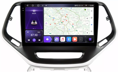 Carmedia EW-1253-MKD-1036-2K-12256-D7 магнитола для Jeep Cherokee 2014+ на Android 13 c 12GB, DSP, 4G