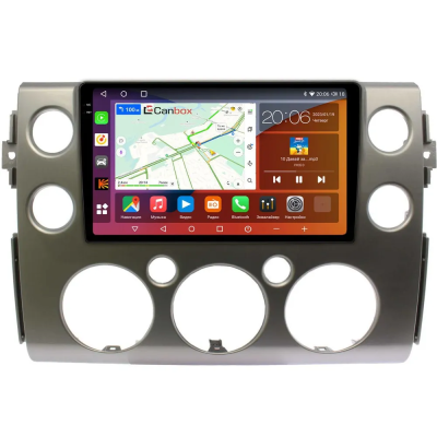 Штатная магнитола Toyota FJ Cruiser 2006-2022 (серебро) Canbox EVO 2K 5815-9-189 на Android 14 (4G-SIM, 6/128, DSP, QLed, AI, 360)