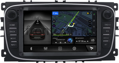 Магнитола в штатное место 2 din Ford Focus 2, C-MAX, Mondeo 4, S-MAX, Galaxy 2, Tourneo Connect 2006-2015 (черный) Teyes CC3L WIFI 2/32 7 дюймов RP-2054-492 на Android 8.1 (DSP, AHD)