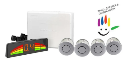 AAALINE LED-14 Silver Парктроник для переднего или заднего бампера