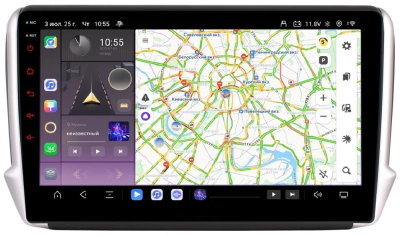 Carmedia OL-1964-PH-1010-12256-TS20 штатная магнитола для Peugeot 208, 2008 2013-2019 на Android 13 c 12GB, DSP, 4G