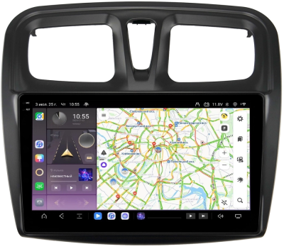 Carmedia SF-9945-PH-9009-6128-2K-TS20 Штатная магнитола для Renault Logan, Sandero 2013+ на Android 13 c 6GB, DSP, 4G