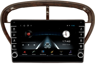 Штатная магнитола Peugeot 607 2000-2004 (под дерево, глянцевая) Canbox BGT9-2038 2/32 Android 10 (IPS, DSP, CarPlay)