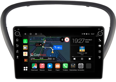 Штатная магнитола Peugeot 607 2004-2010 Canbox M-Line 7801-9-6060 Android 10 (4G-SIM, 2/32, DSP, IPS) С крутилками