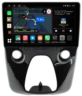 Штатная магнитола Peugeot 108 2014-2021 Canbox M-Line 2K 4178-10-1458 на Android 10 (4G-SIM, 4/64, DSP, QLed)