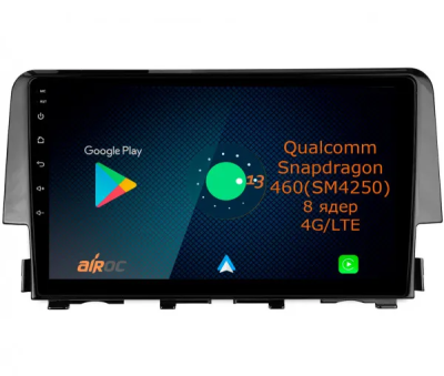 Штатная магнитола Airoc AQ-1941 для Honda Civic 10, 2015-2021