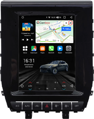 Штатное головное устройство Toyota Land Cruiser 200 2015-2021 (для авто без надписи JBL Synthesis) (глянцевая) Canbox (Tesla style) 9.7 дюймов 2/32 GT096-1312-177 на Android 10 (QLed, DSP, CarPlay)