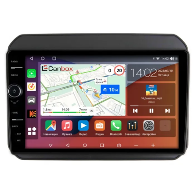 Штатная магнитола Canbox H-Line 7845-9168 для Suzuki Ignis 3 2016-2024 (матовая, Тип 1) на Android 10 (4G-SIM, 8/256, DSP, QLed)