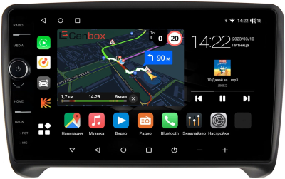 Штатная магнитола Canbox M-Line 7840-9202 для Audi TT (8J) 2006-2014 на Android 10 (4G-SIM, 2/32, DSP, QLed)