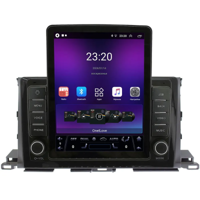 Штатная магнитола Toyota Highlander 3 (U50) 2013-2019 Canbox GTR095-1035 на Android 10 (QLed, 4/64, DSP, CarPlay)