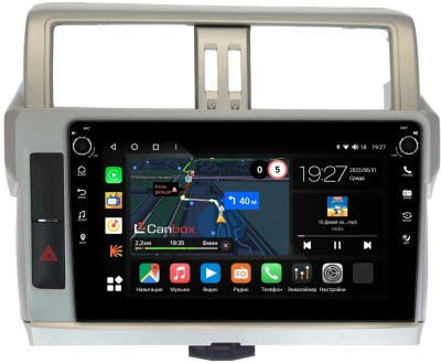 Штатная магнитола Toyota Land Cruiser Prado 150 2013-2017 (Тип 1) Canbox M-Line 7805-1057 на Android 10 (4G-SIM, 2/32, DSP, QLed) С крутилками