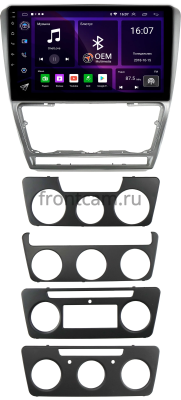 Штатная магнитола Canbox RS10-1216 для Skoda Octavia A5 2004-2013 (серебро) на Android 10 (IPS, DSP, CarPlay)