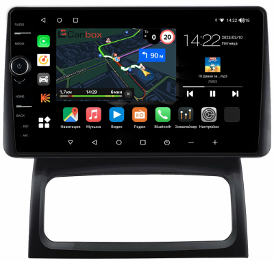 Штатная магнитола Renault Clio 2 2001-2005 Canbox M-Line 7841-9-1816 на Android 10 (4G-SIM, 4/64, DSP, QLed)