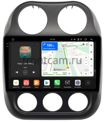 Штатная магнитола Jeep Compass, Liberty (Patriot) 2009-2016 Canbox PRO-Line 2K 4255-10-810 на Android 13 (4G-SIM, 12/256, DSP, QLed)