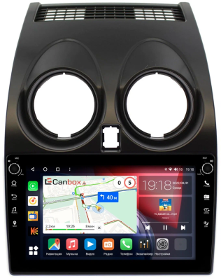 Штатная магнитола Canbox M-Line 7801-9007 для Nissan Qashqai, Dualis 2007-2014 на Android 10 (4G-SIM, 2/32, DSP, IPS) С крутилками
