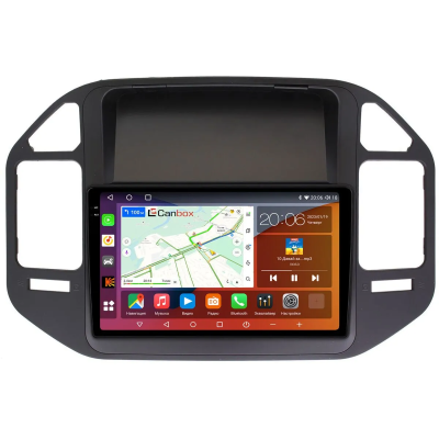Штатная магнитола Canbox EVO 2K 5833-9-266 для Mitsubishi Pajero 3, Montero 3 1999-2006 (черная) на Android 14 (4G-SIM, 16/512, DSP, QLed, AI, 360)