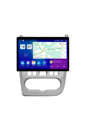 Магнитола для Renault Logan/Sandero 2009-2014 цвет Серебро Parafar (cо встроенным модулем для подключения камер 360) на Андроид 13.0 PF175T111u2kAIR360