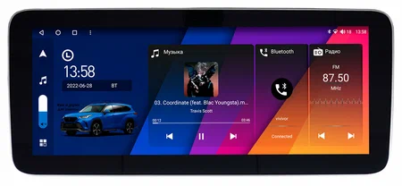 Honda Civic 11 2021-2024 (седан) 12.3 дюйма Canbox M-Line 7713-0060 на Android 10 (4G-SIM, 4/64, DSP, QLed) Mercedes Style