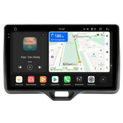 Штатная магнитола Toyota Yaris 4, Yaris Cross 2020-2024 (правый руль) Canbox PRO-Line 2K 4257-10-541 на Android 13 (4G-SIM, 4/64, DSP, QLed)