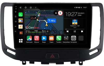 Штатная магнитола Canbox M-Line 4542-9-2148 для Infiniti G25, G37, G35 2006-2013 (для авто без кнопок TEL и APPS, Тип A, can BSJ) на Android 10 (4G-SIM, 4/64, DSP, QLed)