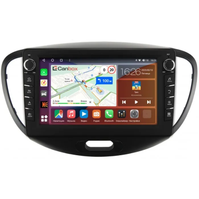 Штатная магнитола Hyundai i10 2007-2013 Canbox H-Line 7833-9-143 на Android 10 (4G-SIM, 4/64, DSP, IPS) С крутилками