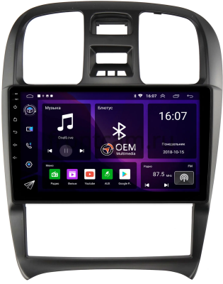 Штатная магнитола Hyundai Sonata 4 (EF) 2001-2012 (левый руль) Canbox RS9-268 1.5/32 Android 10 (IPS, DSP, CarPlay)