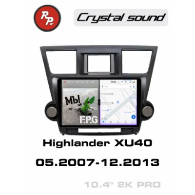 Автомагнитола RedPower 85035PRO 8/256 Гб для Toyota Highlander 2-поколение XU40 (08.2010-12.2013)