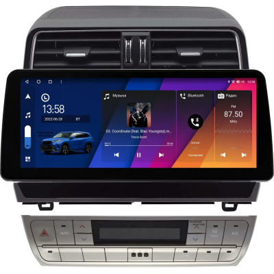 Штатная магнитола Toyota Land Cruiser Prado 150 2009+ 12,3 дюйма Carmedia KP-T1240FW-1052-Q на Android 12 (4G-SIM, 6/128, DSP, QLed) BMW Style