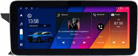 Mercedes-Benz C-klasse (w204) 2011-2015 12.3 дюйма Canbox GT1232-0105 на Android 10 (CarPlay, 2/32, DSP, QLed) Mercedes Style