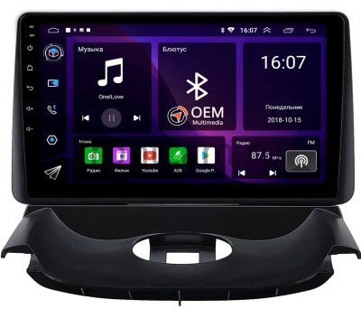 Штатная магнитола Peugeot 206 1998-2012 (черная, Тип 1) Canbox RS9-1494 1.5/32 на Android 10 (IPS, DSP, CarPlay)