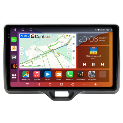 Штатная магнитола Toyota Yaris 4, Yaris Cross 2020-2024 (правый руль) Canbox EVO 2K 5830-10-541 на Android 14 (4G-SIM, 12/256, DSP, QLed, AI, 360)