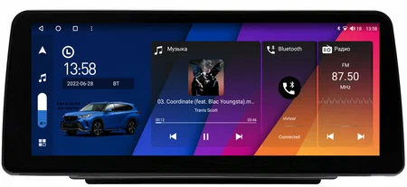 Штатная магнитола Ford Explorer 5 2010-2019 12.3 дюйма Canbox M-Line 7811-0066 на Android 10 (4G-SIM, 2/32, DSP, QLed) BMW Style