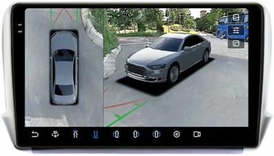 FarCar S500 BX3262M 360 штатная магнитола для Peugeot 208 A9 2012-2019, 2008 A94 2013-2019 на Android 14 c 6Gb, DSP, 4G