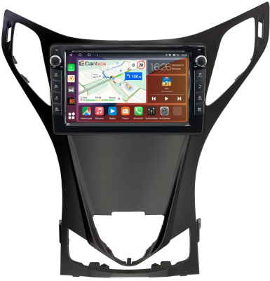 Штатная магнитола Canbox H-Line 7822-9-0275 для Hyundai Grandeur 5, Azera 2 2011-2016 (матовая) на Android 10 (4G-SIM, 4/32, DSP, IPS) С крутилками