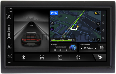 Магнитола в штатное место 2 din Mazda универсальная Canbox 1.5/32 на Android 10 (RS7-RP-MZUN-349) (IPS, DSP, CarPlay)