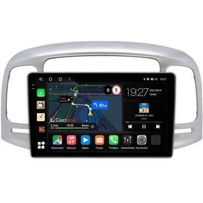 Штатная магнитола Canbox M-Line 2K 4179-9-069 для Hyundai Verna 2005-2010 на Android 10 (4G-SIM, 4/64, DSP, QLed)