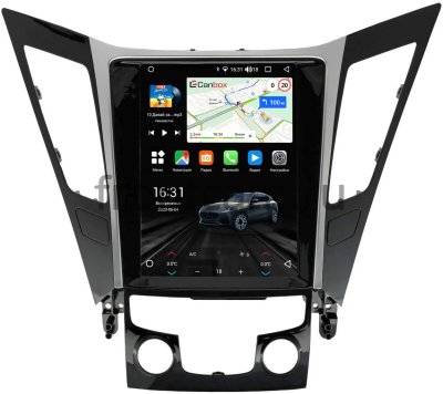 Штатное головное устройство Hyundai Sonata 6 (YF) 2009-2014 Canbox (Tesla style) 9.7 дюймов 2/32 GT096-1312-130 на Android 10 (QLed, DSP, CarPlay)