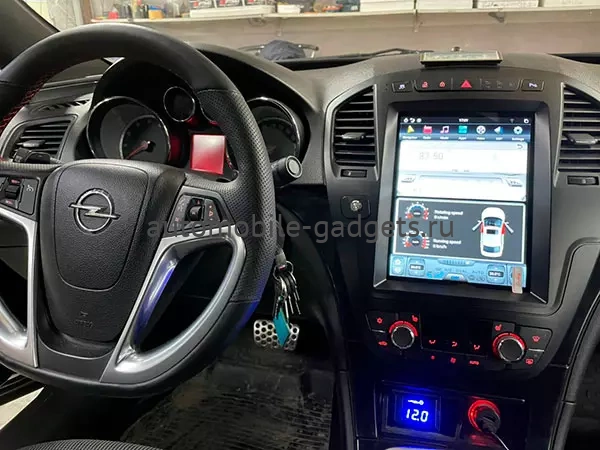 CarMedia ZF-1069-Q6 ("Тесла-стиль") штатная магнитола для Buick Regal, Opel Insignia (2009-2013) на Android 11 с 8GB, DSP, 4G