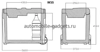 Термоэлектрический автомобильный холодильник MobiCool W35 AC\DC