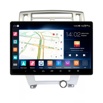 Магнитола для Hyundai Tucson 2006-2013 серебристая Parafar на Андроид 13.0 PF886LUX113u2kAIR