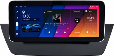 Штатная магнитола BMW X1 (E84) 2009-2015 12.3 дюйма Canbox M-Line 7713-3100 на Android 10 (4G-SIM, 4/64, DSP, QLed) Mercedes Style